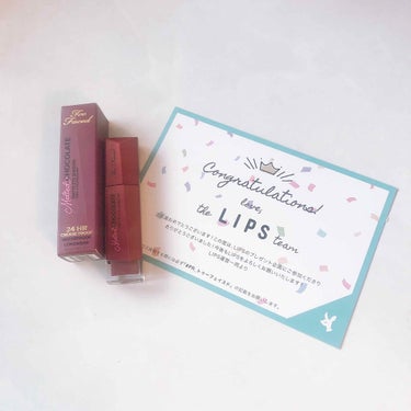 メルテッド チョコレート マット アイシャドウ チョコレート ワイン/Too Faced/リキッドアイシャドウを使ったクチコミ（2枚目）