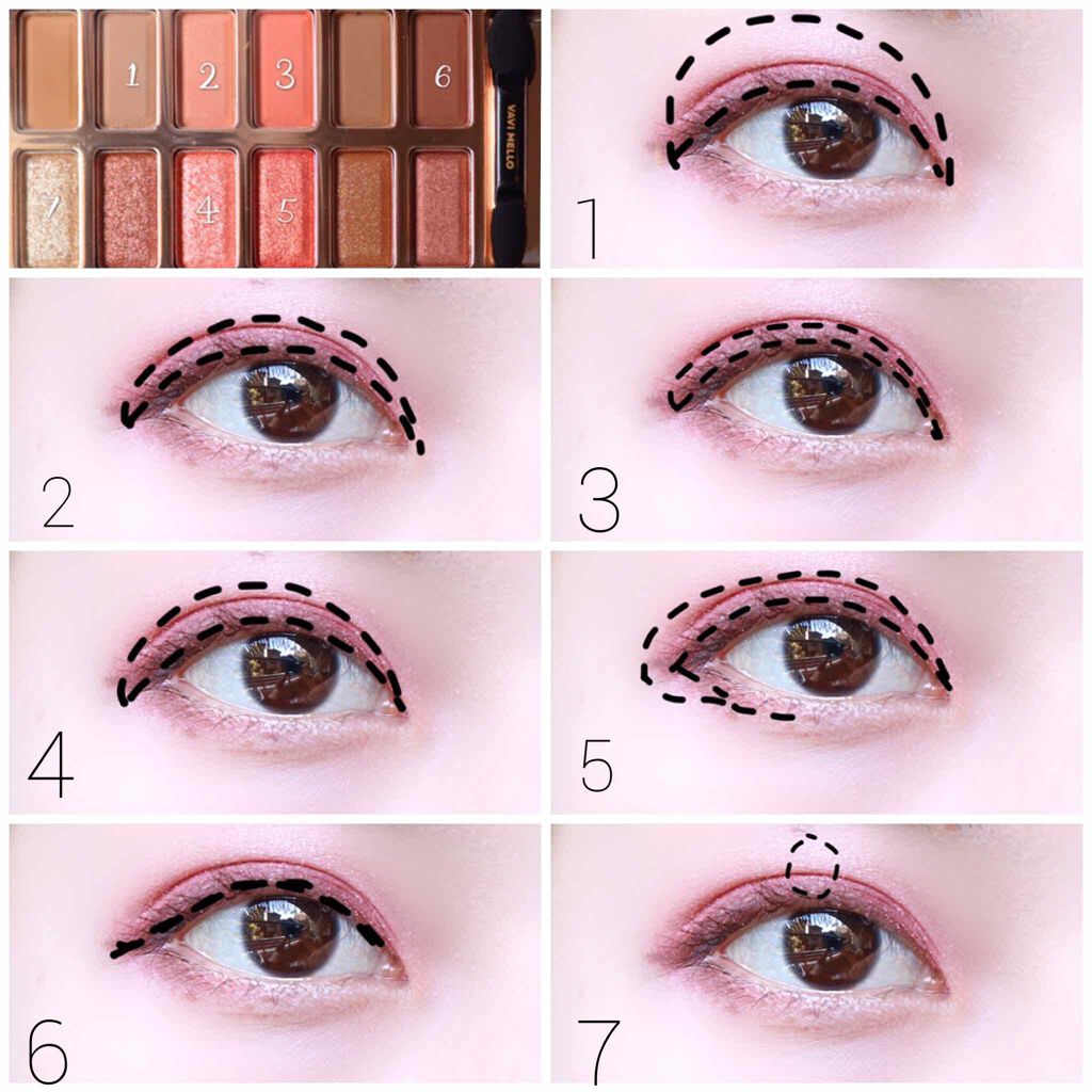 バレンタインボックス3ローズモーメント/VAVI MELLO/アイシャドウパレットを使ったクチコミ(2枚目)