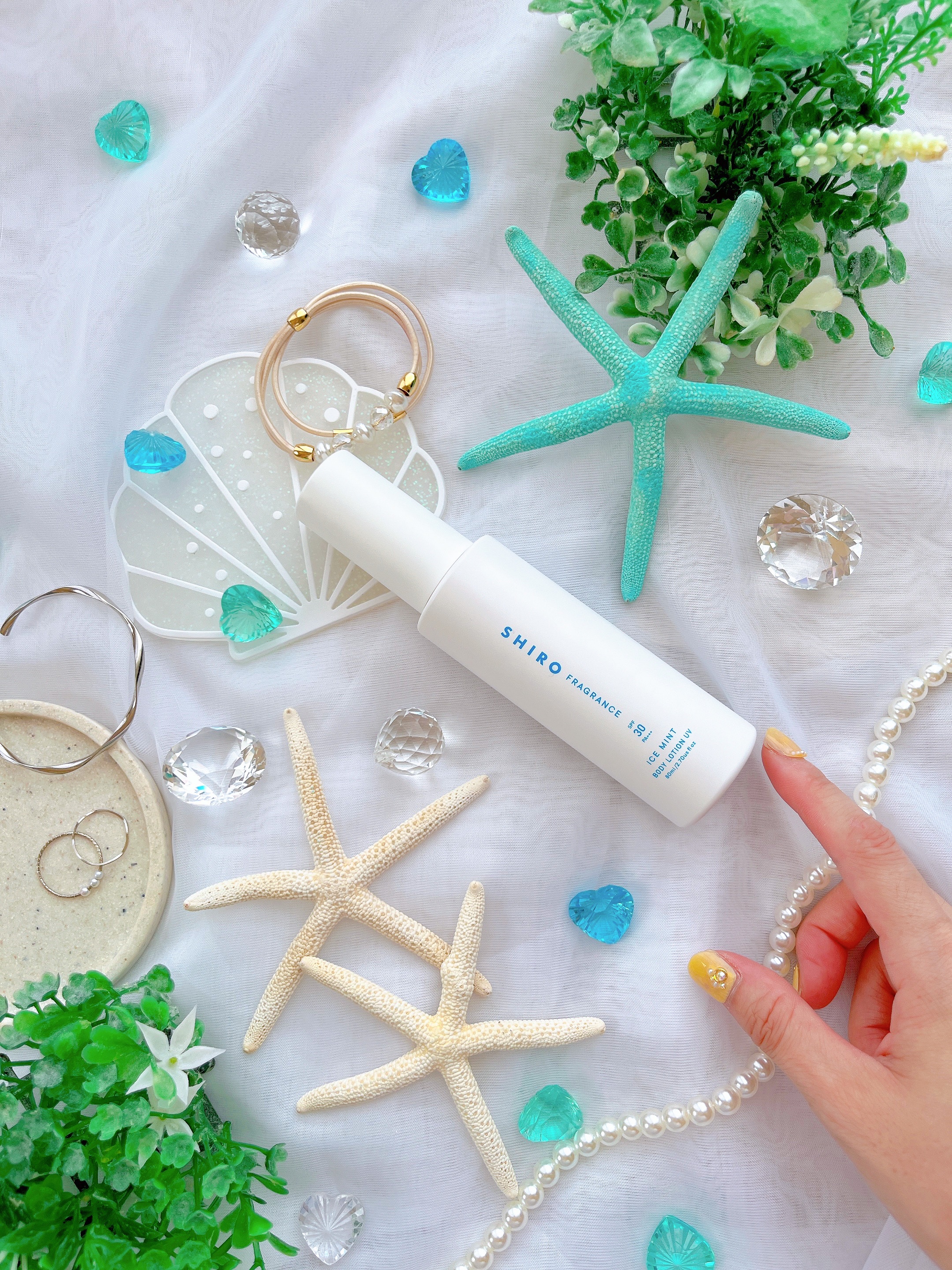 【残1セット】【SHIRO】アイスミント ボディローションUV　2個セット Amazon | shiro ICE MINT アイスミント ボディローションUV SPF30 PA