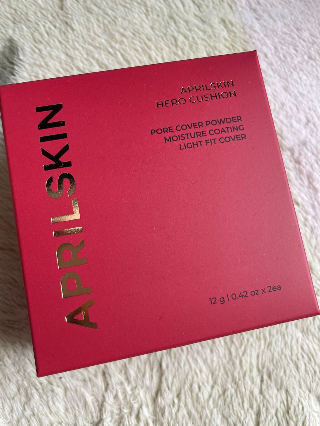 ヒーロークッション+レフィルセット/APRILSKIN/クッションファンデーションを使ったクチコミ(1枚目)