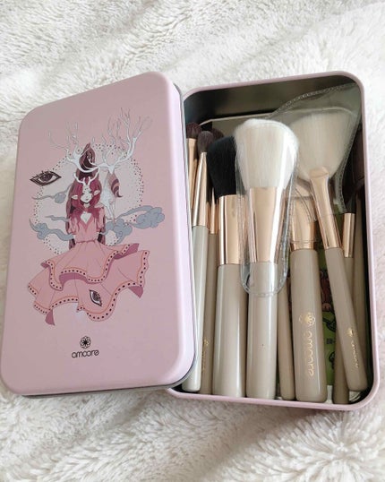 化粧ブラシセット/amoore/メイクブラシを使ったクチコミ(2枚目)