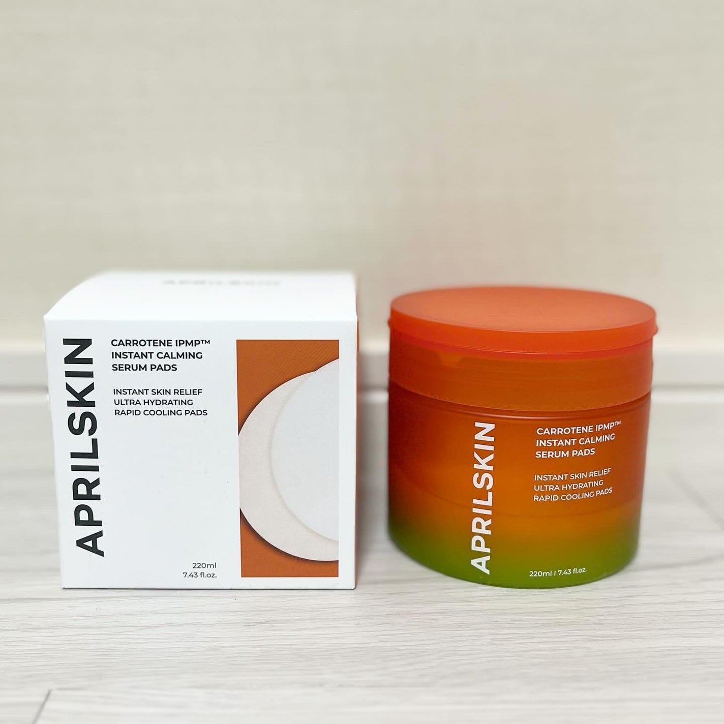 カロテンIPMP(TM) ブレミッシュカーミングセラムパッド/APRILSKIN/トナーパッドを使ったクチコミ(1枚目)