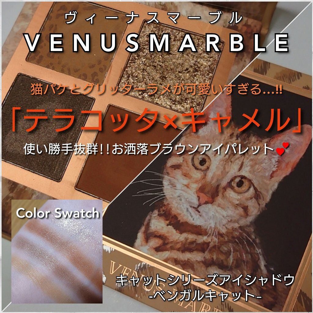 Venus Marble アイシャドウキャットシリーズ/Venus Marble/アイシャドウパレットを使ったクチコミ(1枚目)
