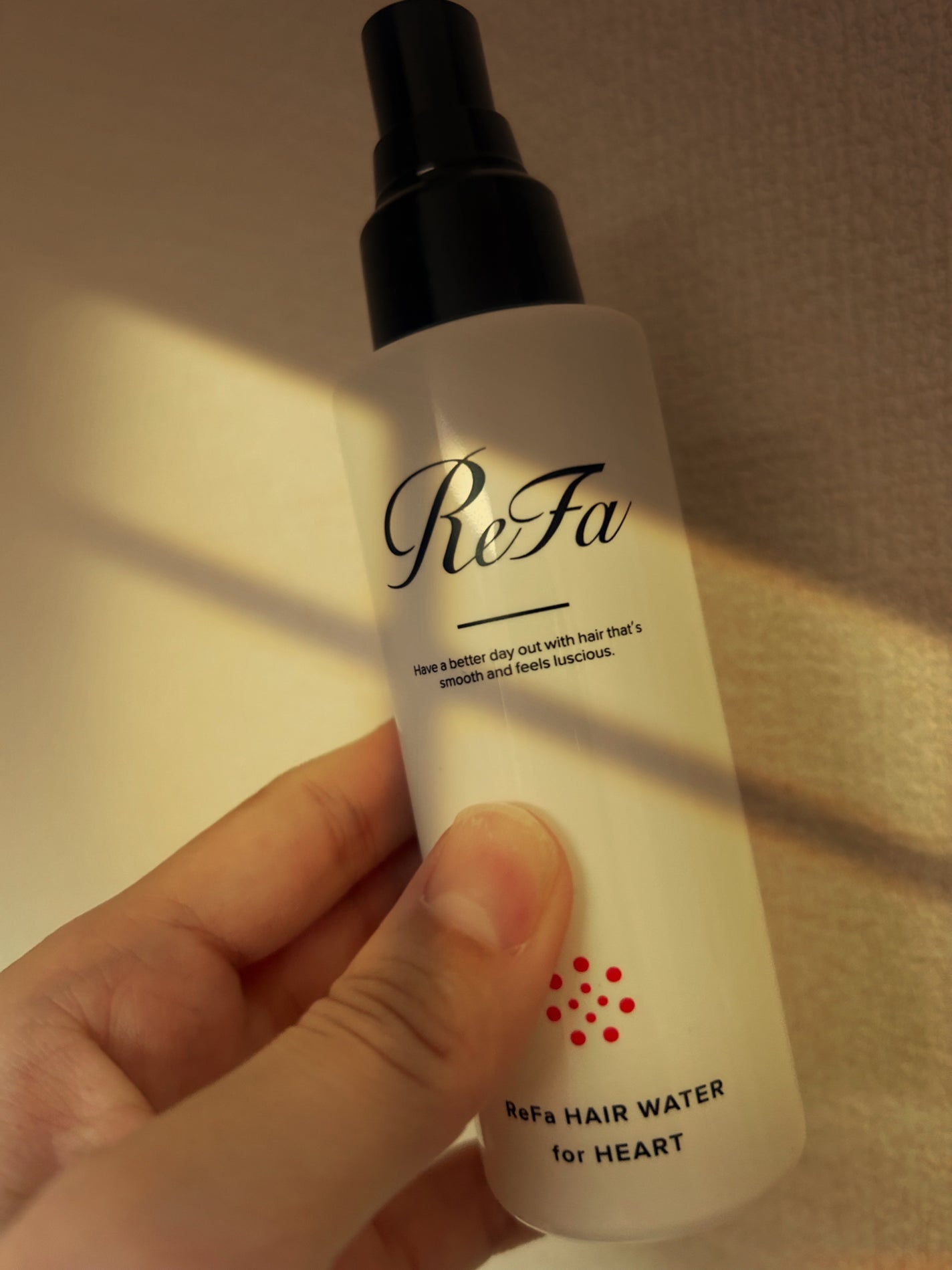 ヘアウォーターフォーハート/ReFa/ヘアミストを使ったクチコミ(1枚目)