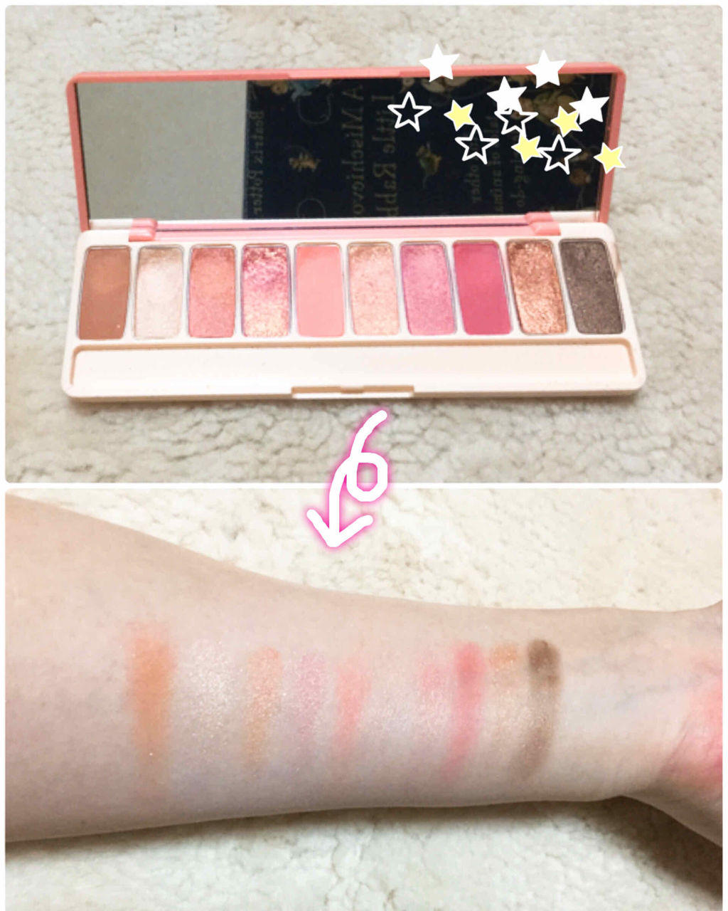 プレイカラー アイシャドウ/ETUDE/アイシャドウパレットを使ったクチコミ（2枚目）