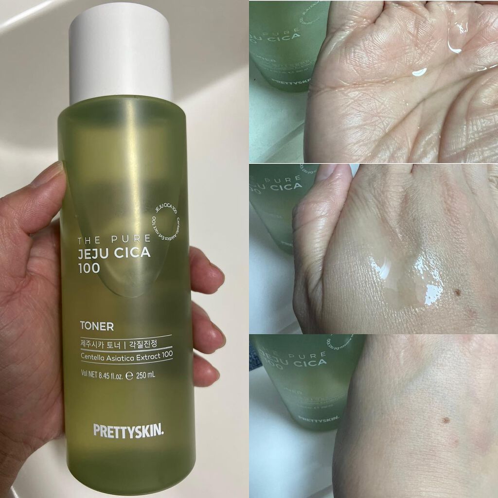THE PURE JEJU CICA 100 トナー/pretty skin/化粧水を使ったクチコミ(3枚目)