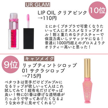 UR GLAM　LIP OIL/U R GLAM/リップグロスを使ったクチコミ（2枚目）