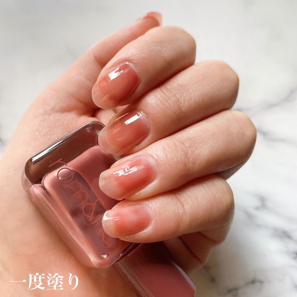 ムードペブルネイル/rom&nd/マニキュアを使ったクチコミ（2枚目）