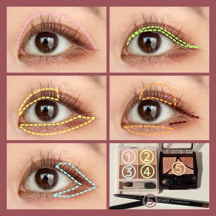 ジューシーピュアアイズ/キャンメイク/アイシャドウパレットを使ったクチコミ(2枚目)