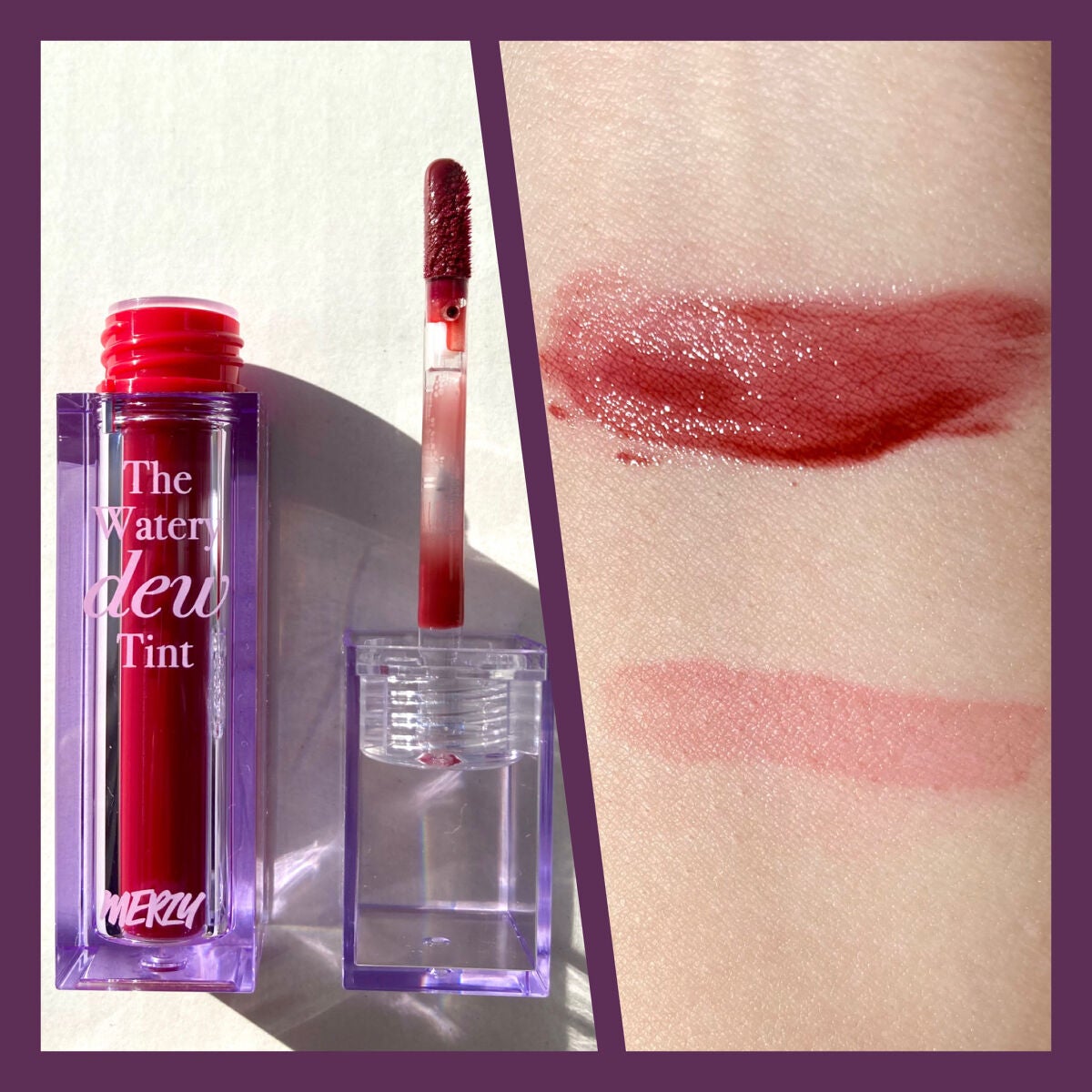 ザ ウォータリーデューティント/MERZY/リップティントを使ったクチコミ(3枚目)