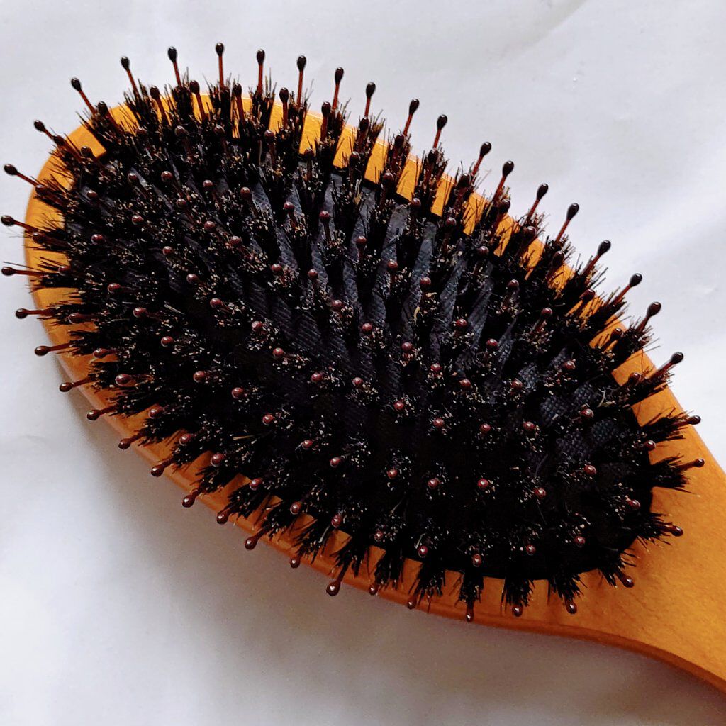 つやつや天然毛のミックスブラシ/マペペ/ヘアブラシを使ったクチコミ（2枚目）