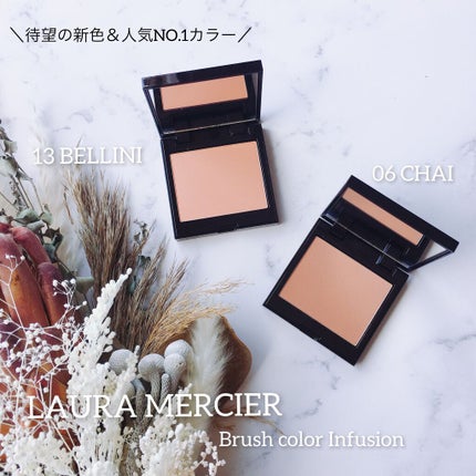 ブラッシュ カラー インフュージョン 13 BELLINI/ローラ メルシエ/パウダーチークを使ったクチコミ(1枚目)