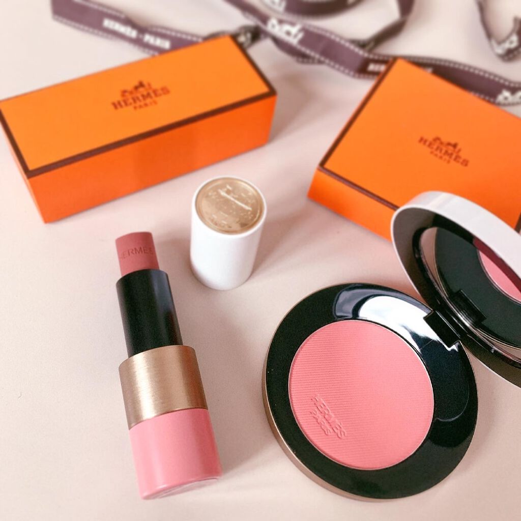 ローズ・エルメス ファー ア ジュ プードル ソワユーズ/エルメス/パウダーチークを使ったクチコミ(1枚目)