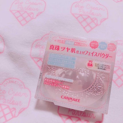 トランスペアレントフィニッシュパウダー SA シャイニーアクアマリン/キャンメイク/プレストパウダーを使ったクチコミ(1枚目)