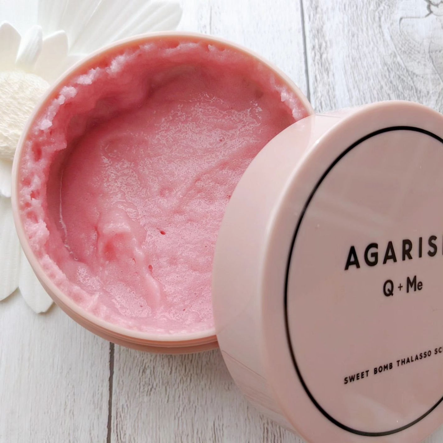 Q+Me スウィート ボム タラソ スクラブ/AGARISM/バスト・ヒップケアを使ったクチコミ(2枚目)