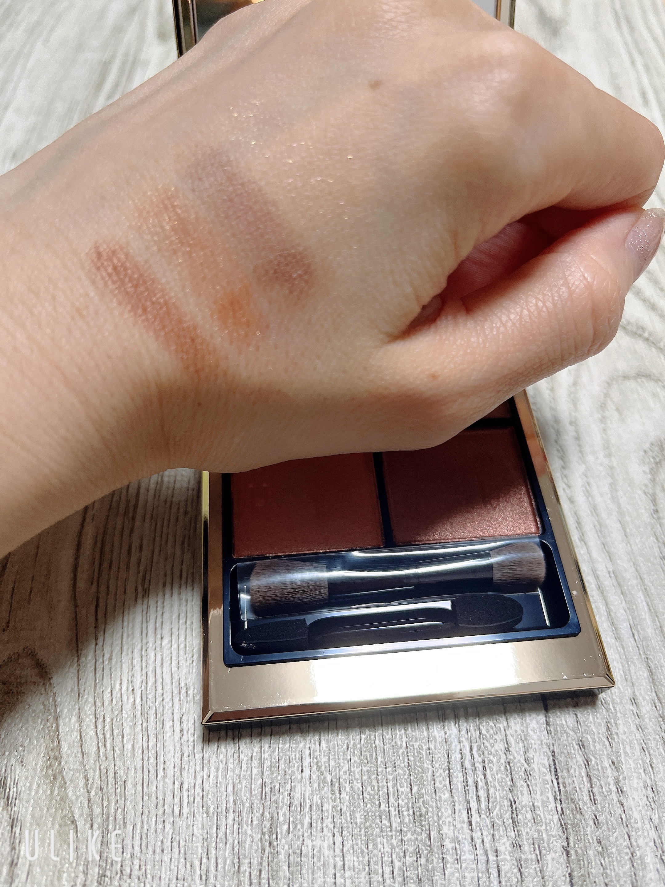 シグニチャー カラー アイズ 02 陽香色 -YOUKOUIRO/SUQQU/アイシャドウパレットを使ったクチコミ（3枚目）