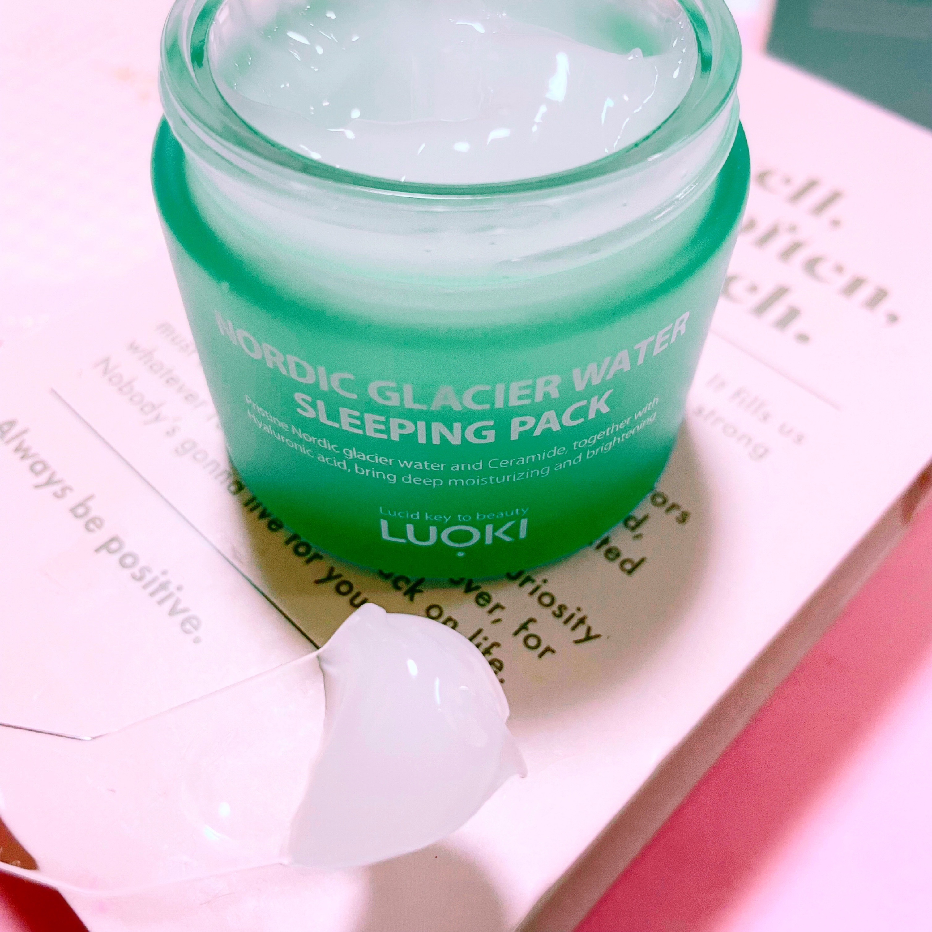 ノルディック氷河水スリーピングパック/LUOKI/フェイスクリームを使ったクチコミ（1枚目）