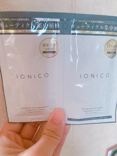 プレミアムイオン クイックスムースウォーター （毛髪美容補修水）/IONICO/洗い流すヘアトリートメントを使ったクチコミ（1枚目）