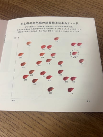 ルージュデコルテ クリームグロウ 02G blissful moment/DECORTÉ/口紅を使ったクチコミ(3枚目)