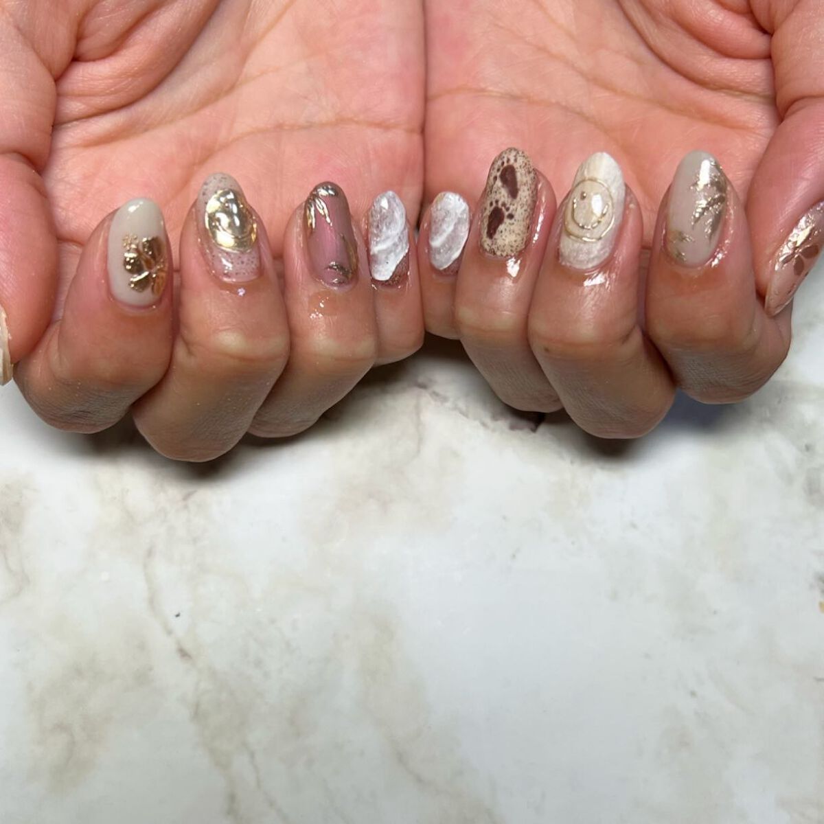 cst on LIPS 「#サンドネイル#ビーチネイル#夏ネイル#砂浜#ネイル好きな人と..」(3枚目)