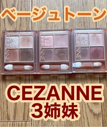 ベージュトーンアイシャドウ/CEZANNE/アイシャドウパレットを使ったクチコミ（1枚目）