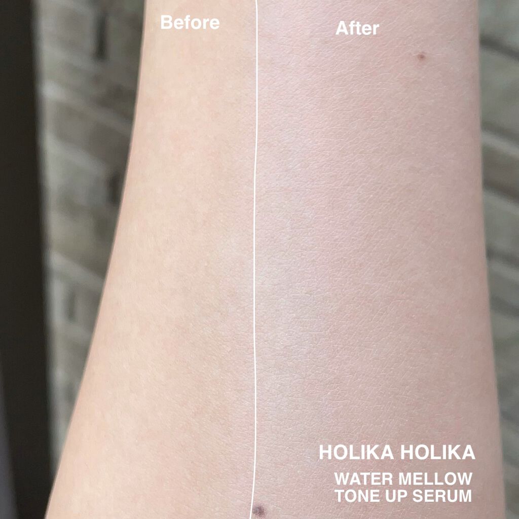 ウォーターメロウトーンアップセラム/HOLIKA HOLIKA/化粧下地を使ったクチコミ（2枚目）