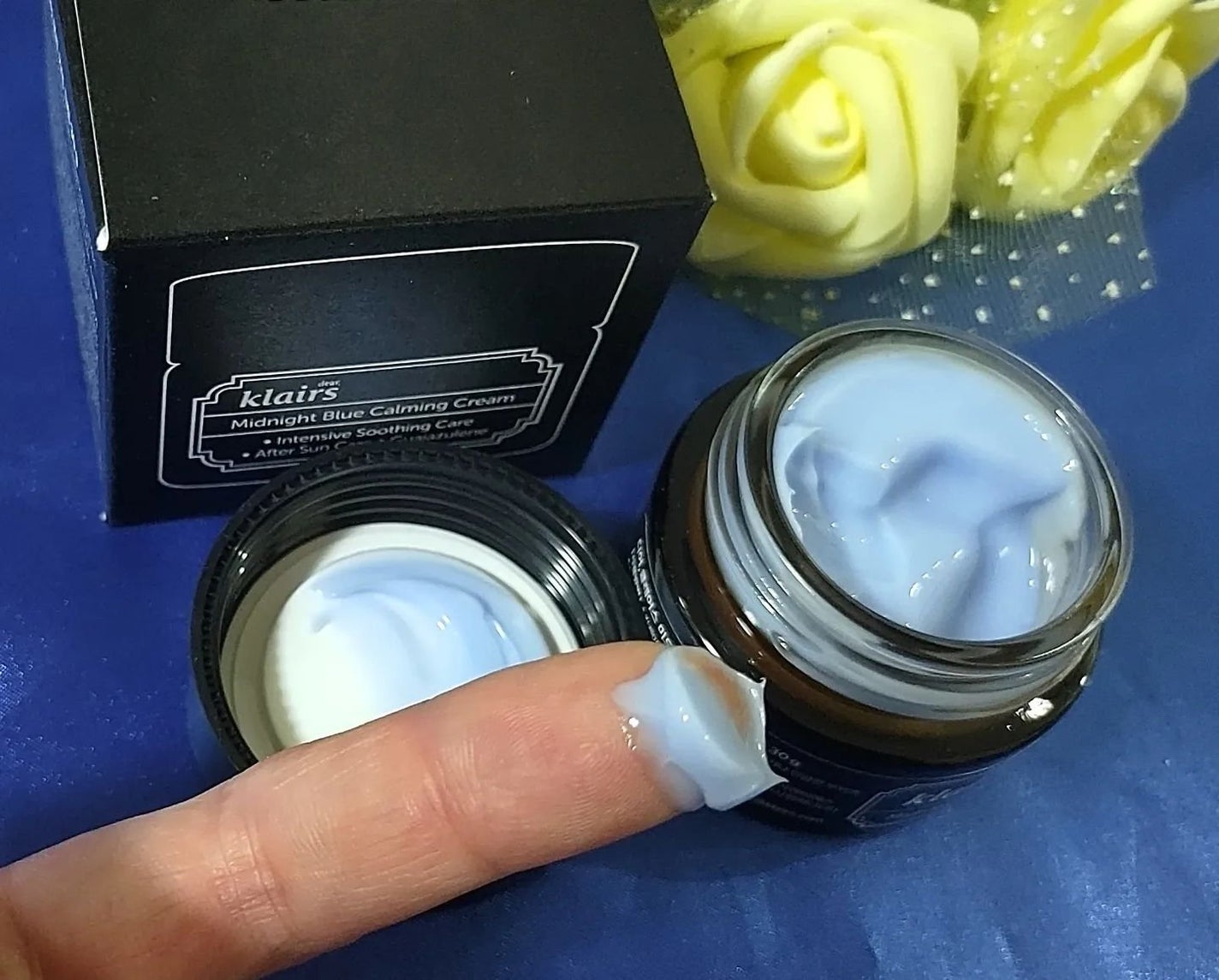 ミッドナイトブルーカーミングクリーム/Klairs/フェイスクリームを使ったクチコミ(5枚目)