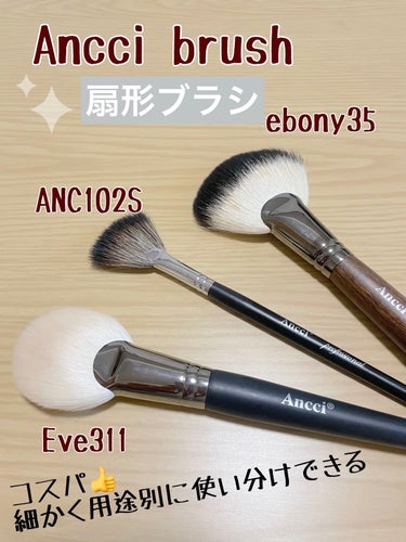 ANC 102S/Ancci brush/メイクブラシを使ったクチコミ（1枚目）