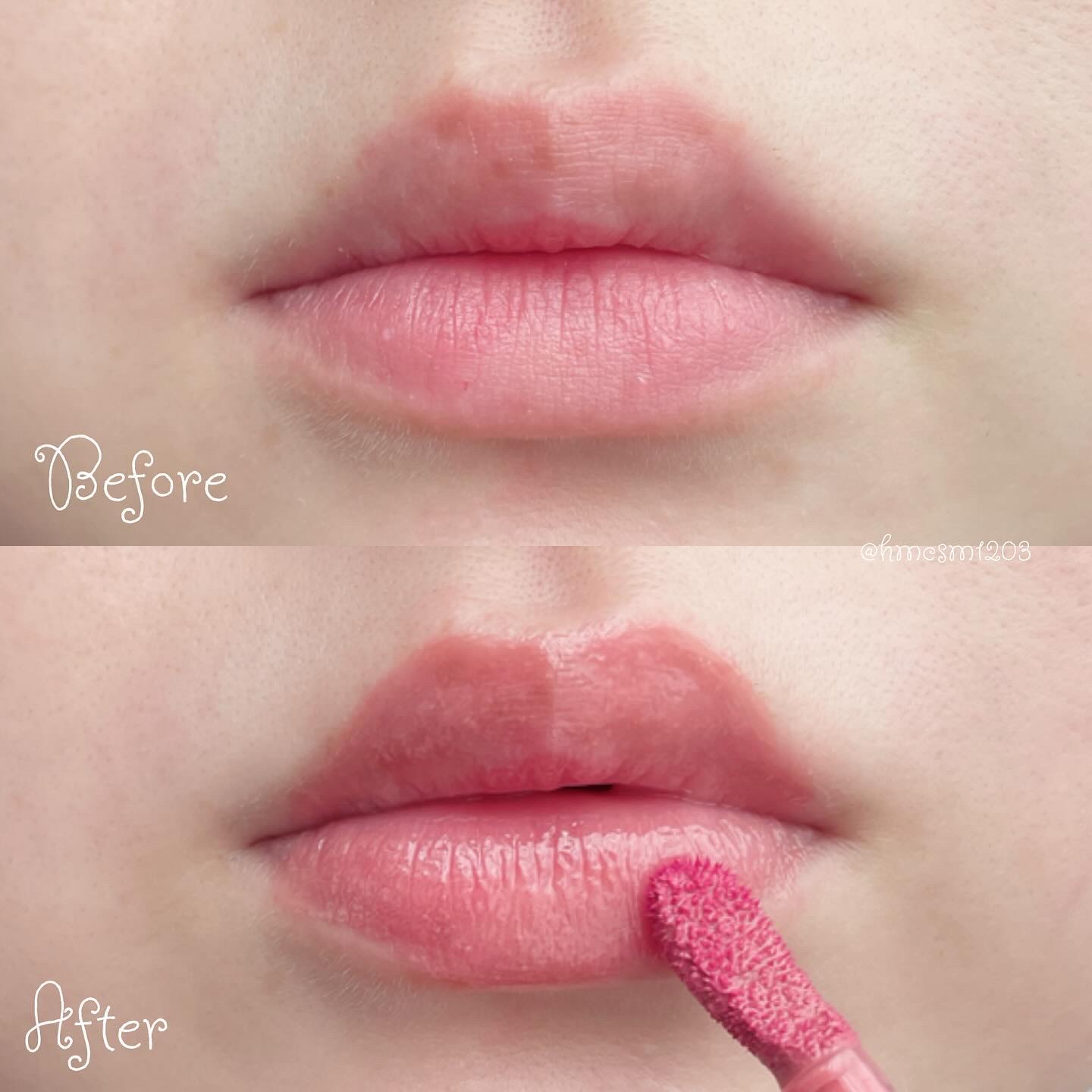 ウォンジョンヨ　キャンディーグロウティント 01 チャイティーピンク/Wonjungyo/リップティントを使ったクチコミ（2枚目）