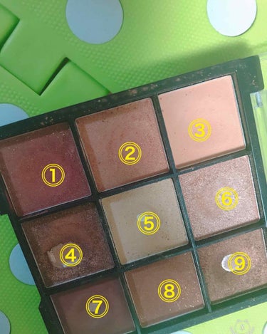 UR GLAM　BLOOMING EYE COLOR PALETTE/U R GLAM/パウダーアイシャドウを使ったクチコミ（1枚目）