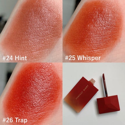 READ ME ベルベットマット リップティント赤狐限定/PERFECT DIARY/リップティントを使ったクチコミ(3枚目)