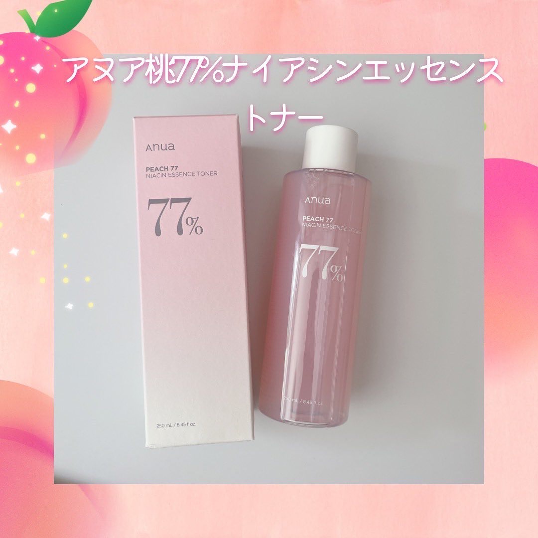桃77％ナイアシンエッセンストナー 250ml/Anua/化粧水を使ったクチコミ（1枚目）