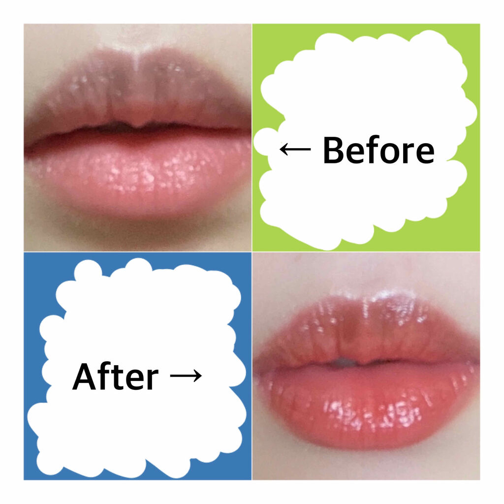 オーロラ デュイ ティント DT3.アンバーウェーブ/MERZY/リップティントを使ったクチコミ（3枚目）