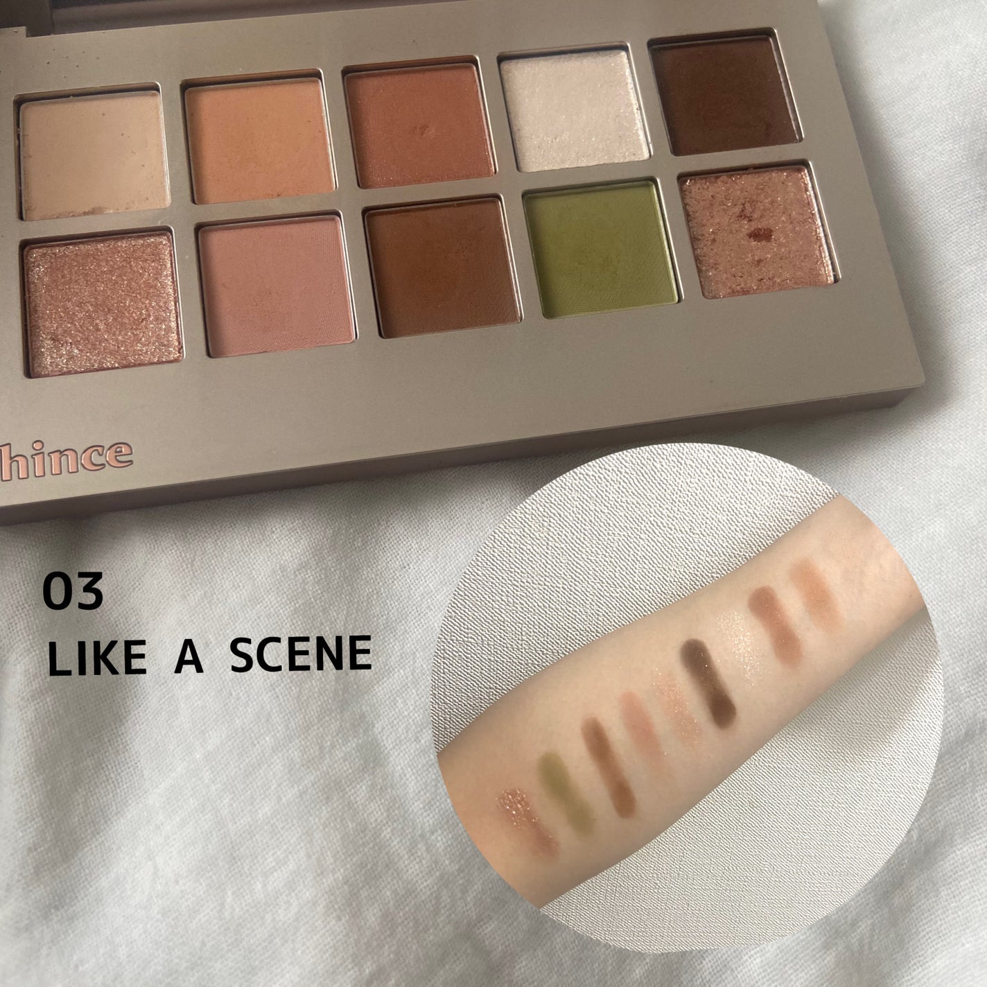 ニューデップスアイシャドウパレット/hince/アイシャドウパレットを使ったクチコミ(3枚目)