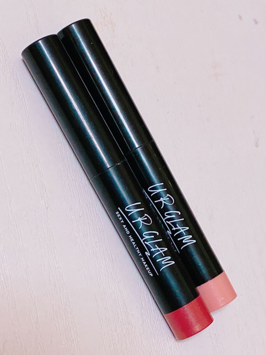 UR GLAM　EYESHADOW STICK 01 ライトピンク/U R GLAM/スティックアイシャドウを使ったクチコミ（1枚目）