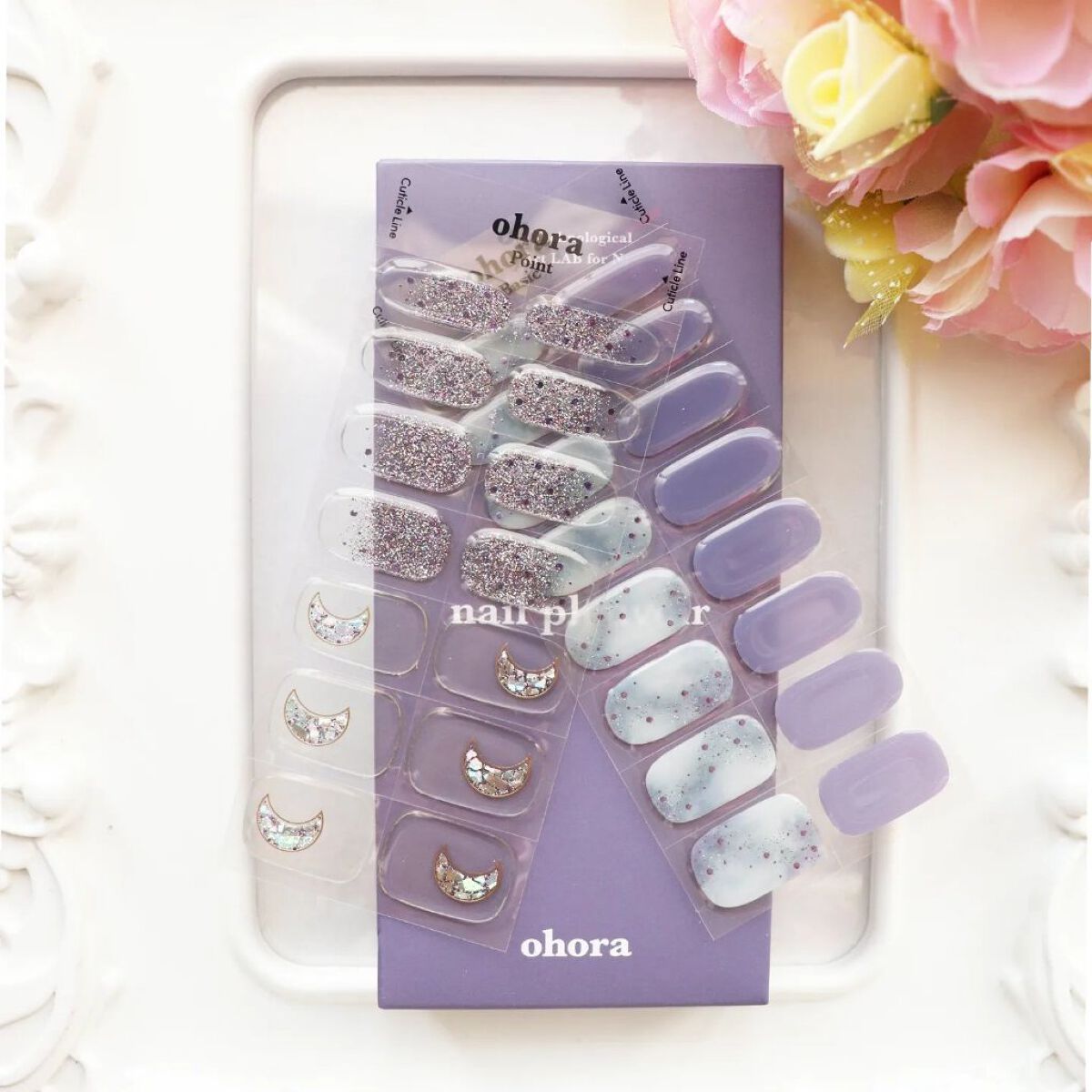 セミキュアジェルネイル（ハンド） ND-224 N Goblin Moon/ohora/ネイルシールを使ったクチコミ（2枚目）