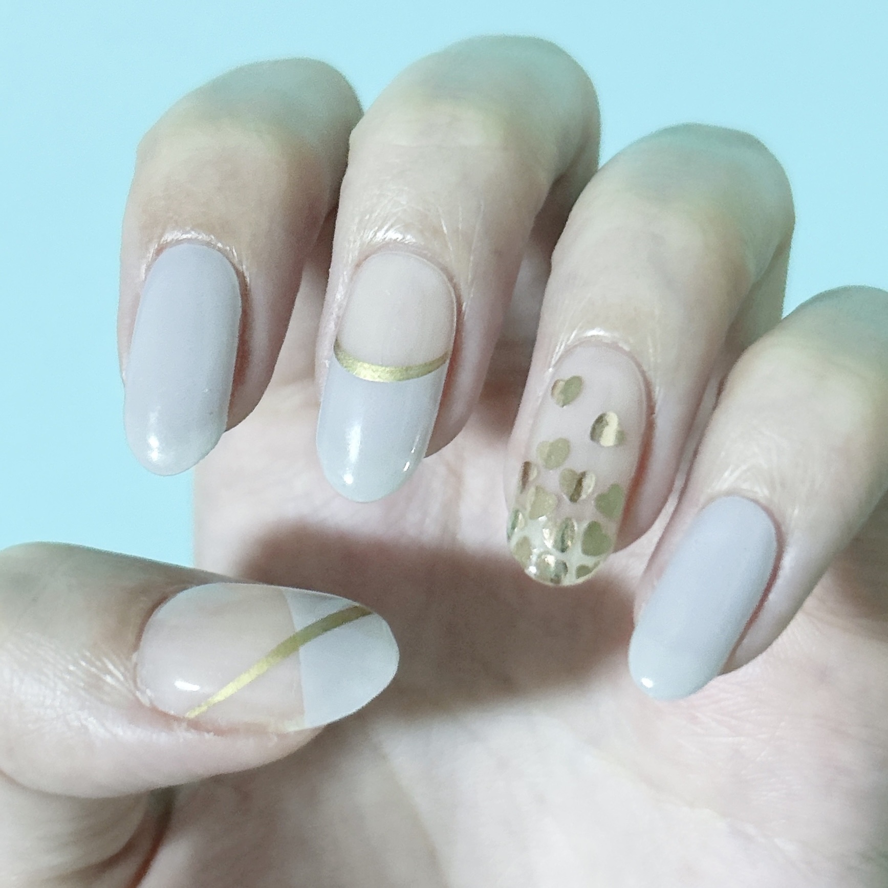 セミキュアジェルネイル（ハンド） ND-051-J N Falling （make together collection）/ohora/ネイルシールを使ったクチコミ（1枚目）