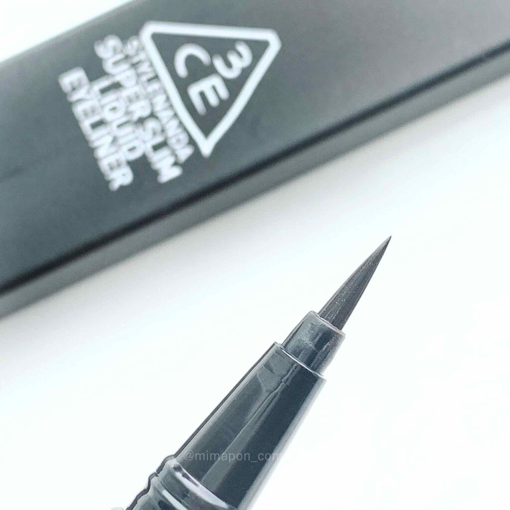 SUPER SLIM LIQUID EYE LINER/3CE/リキッドアイライナーを使ったクチコミ（3枚目）