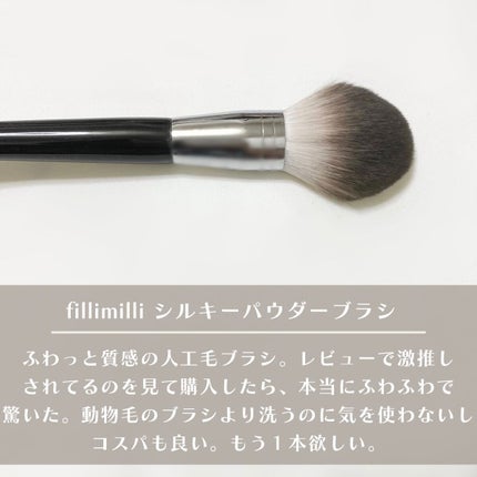 Sシルキーパウダーブラシ (M)882/fillimilli/メイクブラシを使ったクチコミ(4枚目)