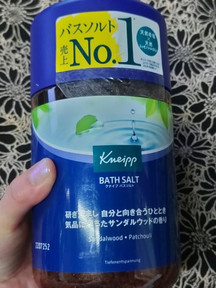 クナイプ バスソルト サンダルウッドの香り/クナイプ/無機塩系入浴剤を使ったクチコミ(1枚目)