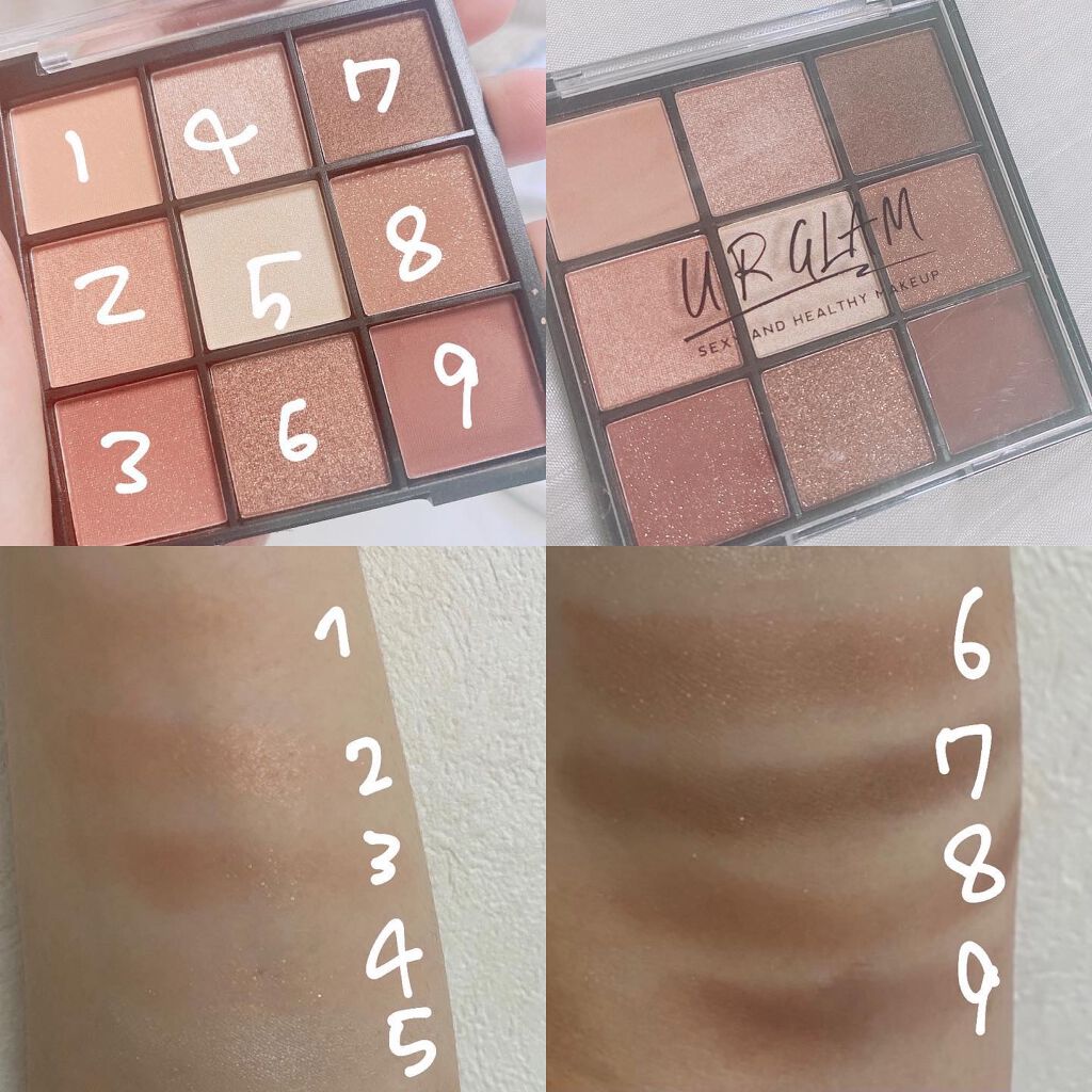 UR GLAM BLOOMING EYE COLOR PALETTE/U R GLAM/アイシャドウパレットを使ったクチコミ(3枚目)