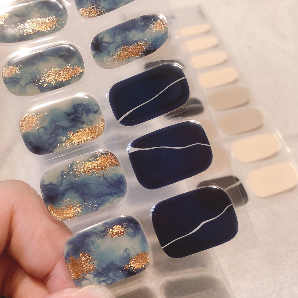 セミキュアジェルネイル(ハンド)/ohora/ネイルシールを使ったクチコミ(2枚目)