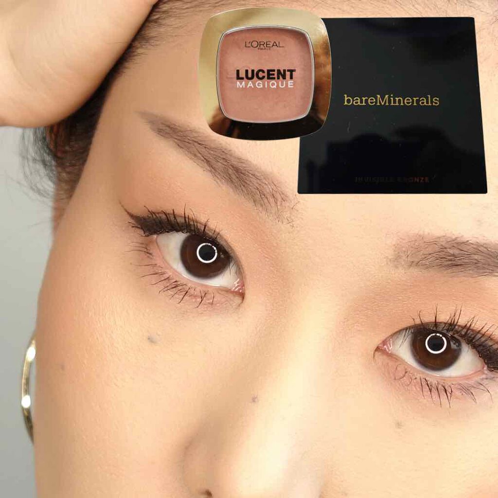 ルーセントマジック パウダーブラッシュ/ロレアル パリ/パウダーチークを使ったクチコミ(1枚目)