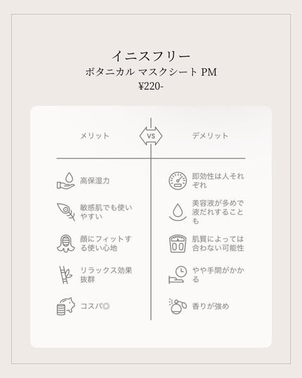 ボタニカル マスクシート PM/innisfree/シートマスク・パックの画像