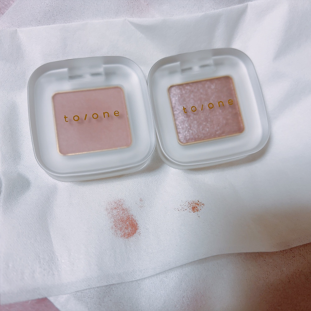 トーン ペタル フロート アイズ 06 Sparkling Petal/to/one/単色アイシャドウを使ったクチコミ（2枚目）