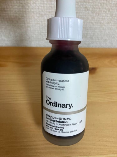 AHA 30% + BHA 2% Peeling Solution/The Ordinary/ピーリングを使ったクチコミ（1枚目）