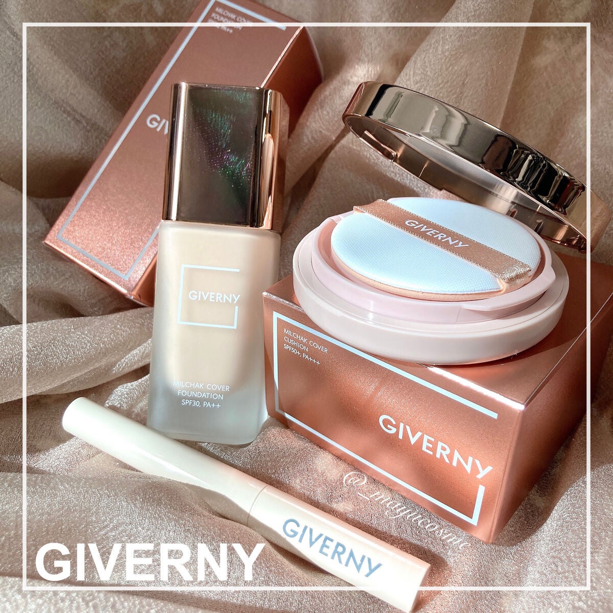 密着カバーファンデーション/GIVERNY/リキッドファンデーションを使ったクチコミ(1枚目)