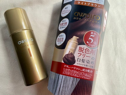 ムースヘアカラー/アワイロ/ヘアカラーを使ったクチコミ(1枚目)