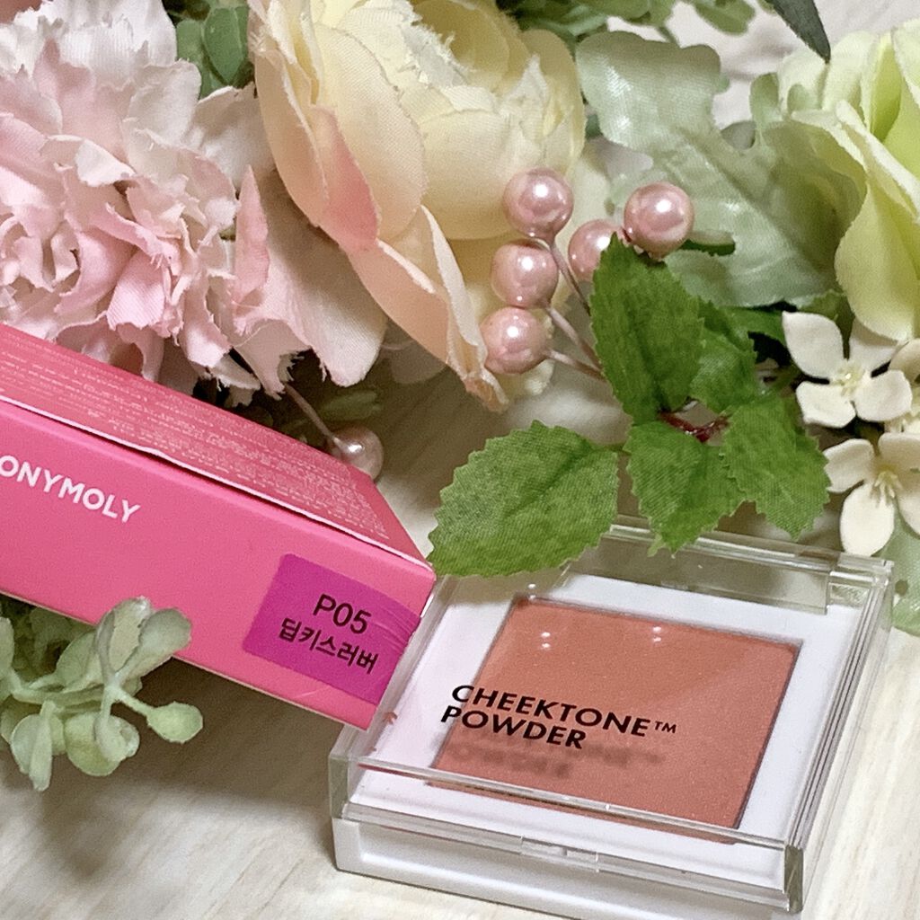 CHEEKTONE POWDER/TONYMOLY/パウダーチークを使ったクチコミ（2枚目）