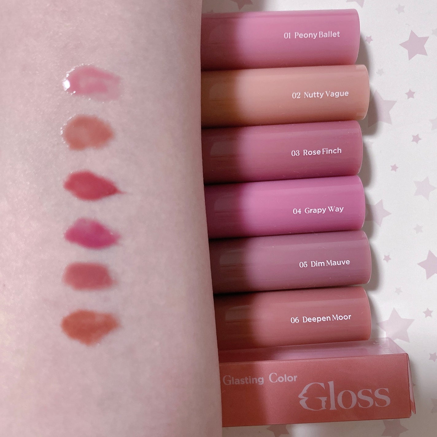 グラスティングカラーグロス/rom&nd/リップグロスを使ったクチコミ(2枚目)